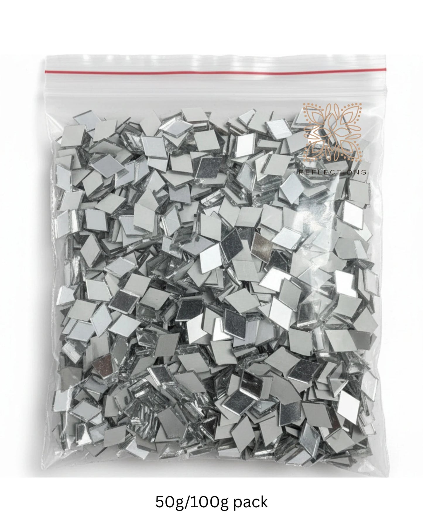 Diamond Shape Mirror Pieces for Lippan, Mandala & DIY Art