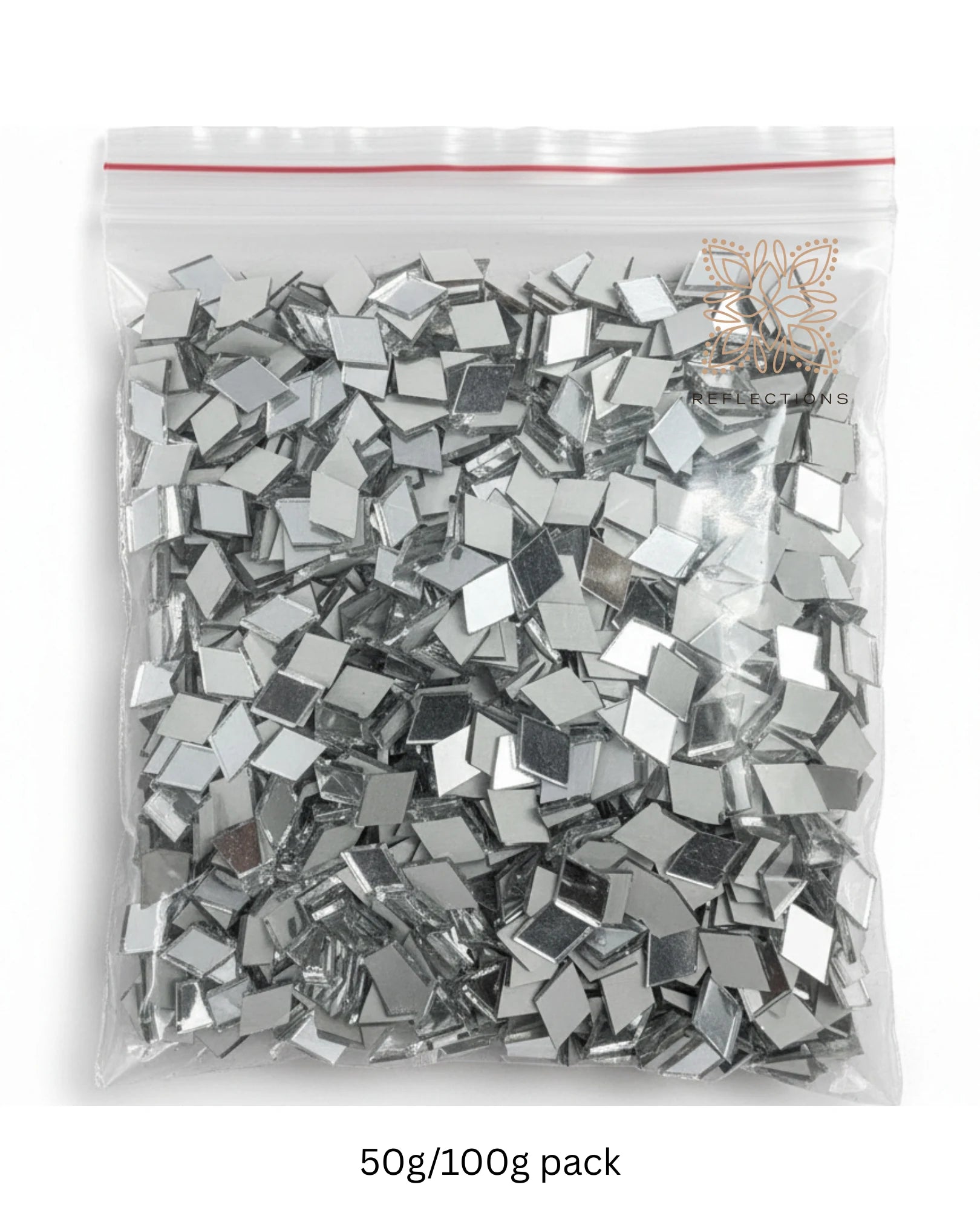 Diamond Shape Mirror Pieces for Lippan, Mandala & DIY Art