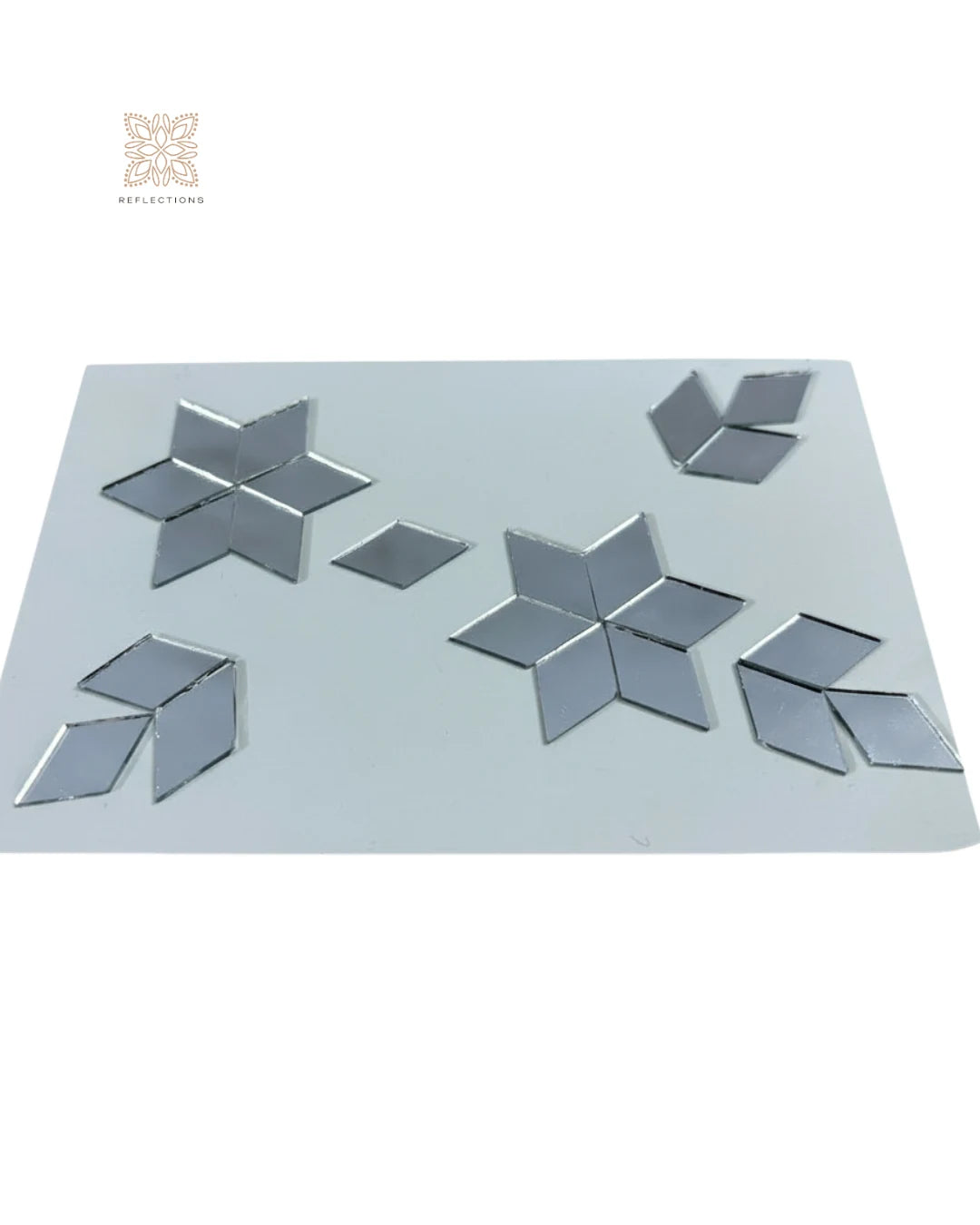 Diamond Shape Mirror Pieces for Lippan, Mandala & DIY Art