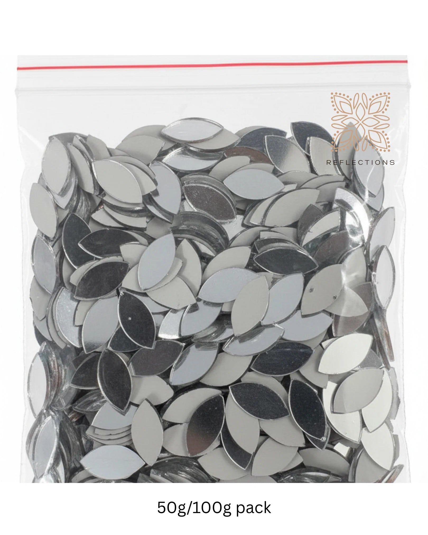 Eye Shape Mirror Pieces for Lippan, Mandala & DIY Art