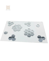 Hexagon Shape Mirror Pieces for Lippan, Mandala & DIY Art