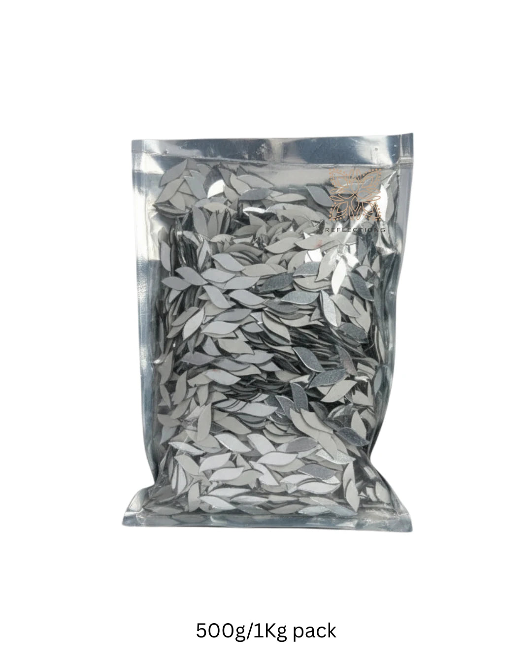 Elegant Leaf Shape Craft Mirror – Q30 | For Lippan, Mandala & DIY Art