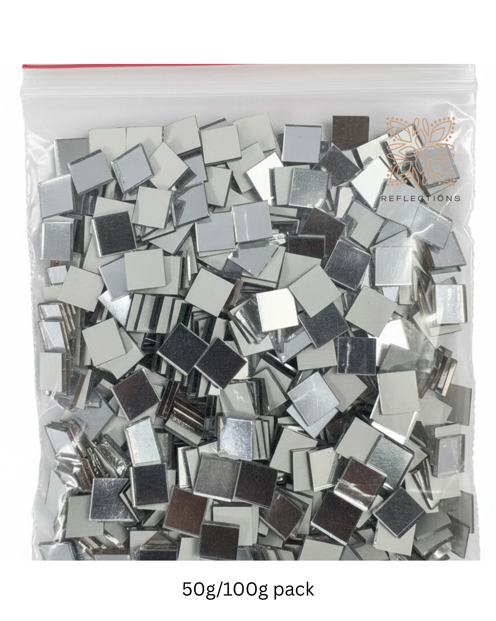 Square Shape Mirror Pieces for Lippan, Mandala & DIY Art