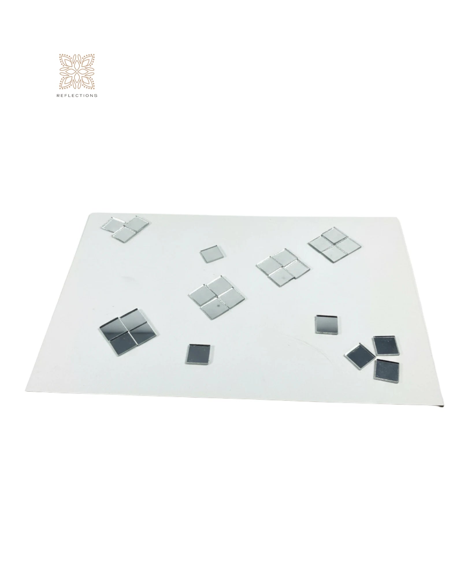 Square Shape Mirror Pieces for Lippan, Mandala & DIY Art