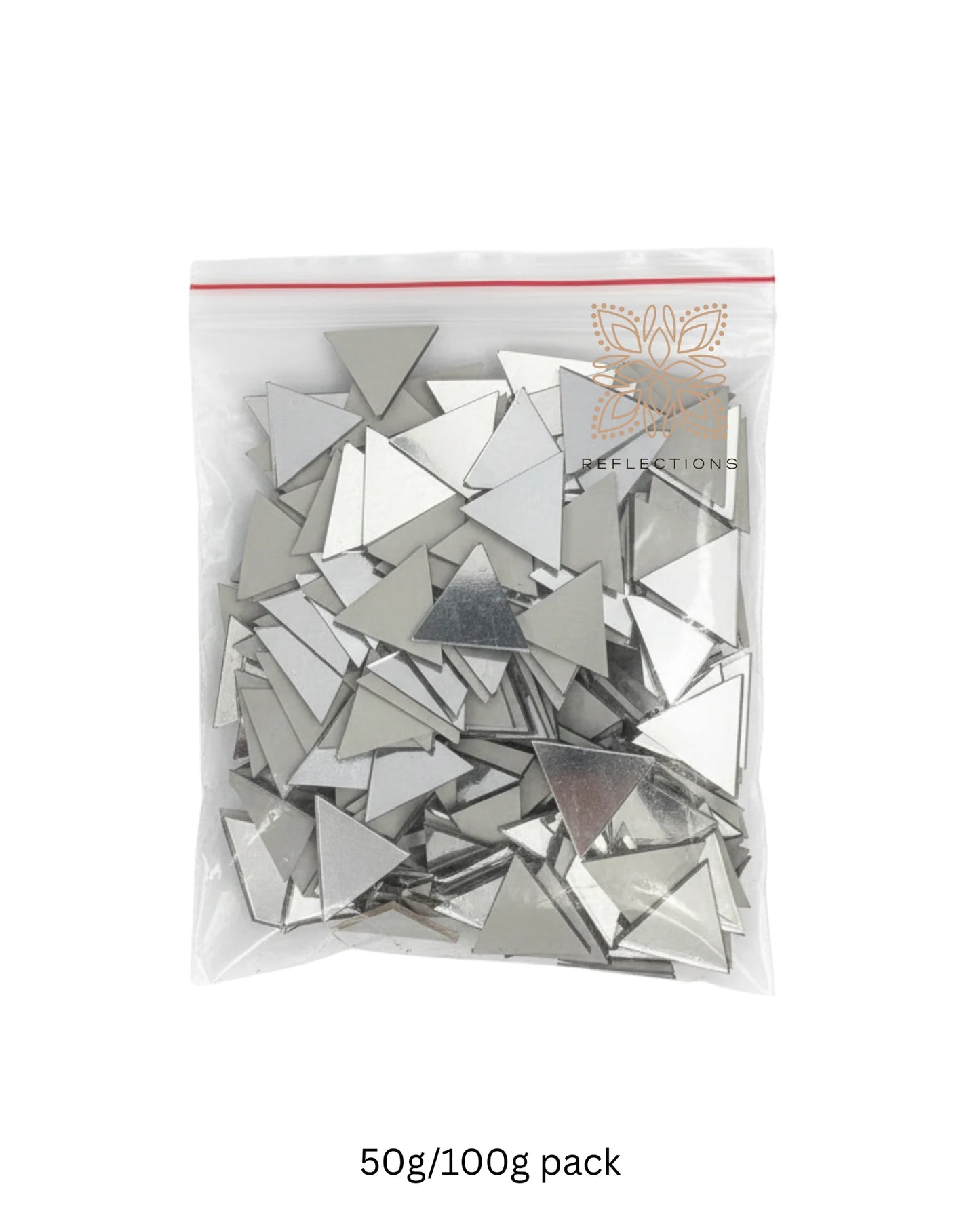 Triangle Shape Mirror Pieces for Lippan, Mandala & DIY Art